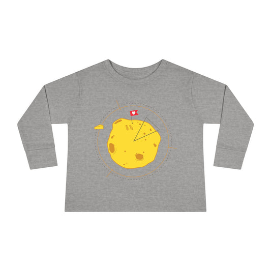 Abenteuerliches Langarm-T-Shirt für Kleinkinder – Süße Kartoffelgrafik für Kinder