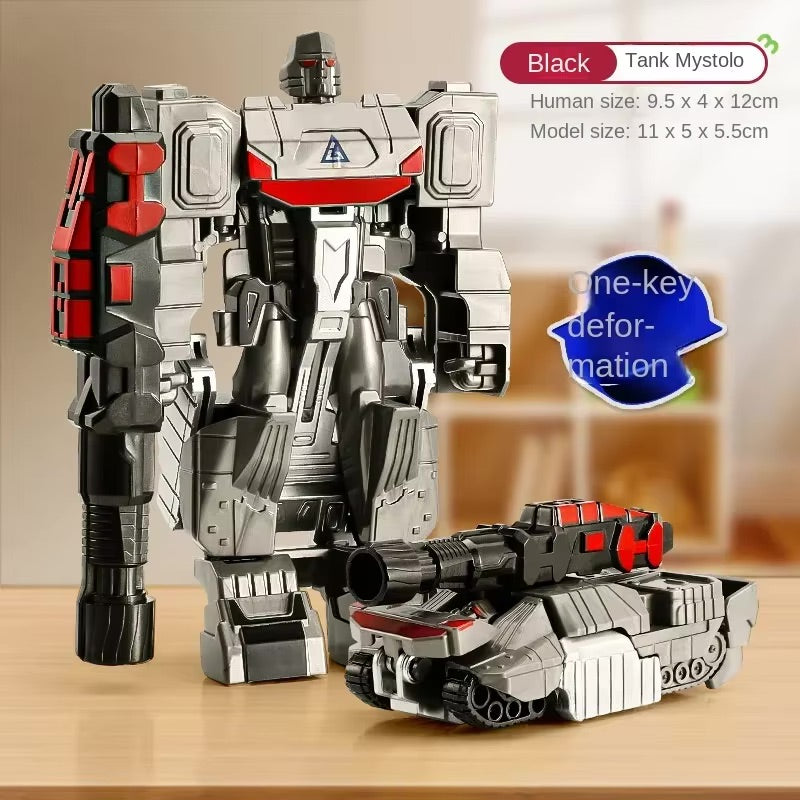 Biomorphic 1-Step Robot. Captivating transformation! Unique design sparks curiosity.