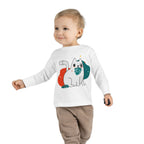 T-shirt à manches longues pour tout-petits inspiré de la nature - Design de fougère écologique.