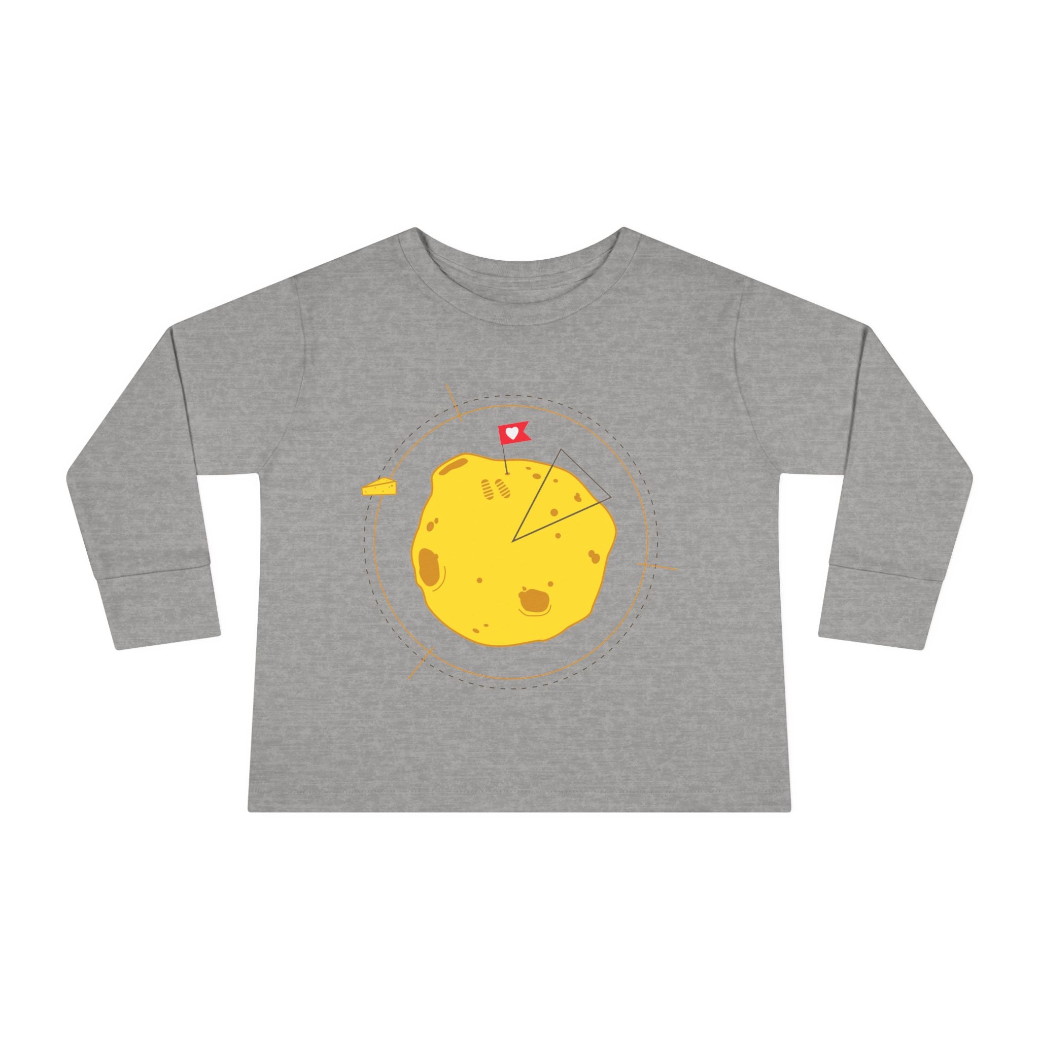 T-shirt à manches longues d'aventurier pour tout-petits - Graphisme de patate mignonne pour enfants.
