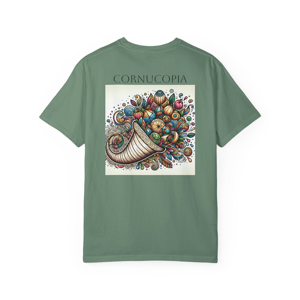 ALACRANCILLO Cornucopia Graphic Unisex T-Shirt - Comfort for Thanksgiving and Beyond