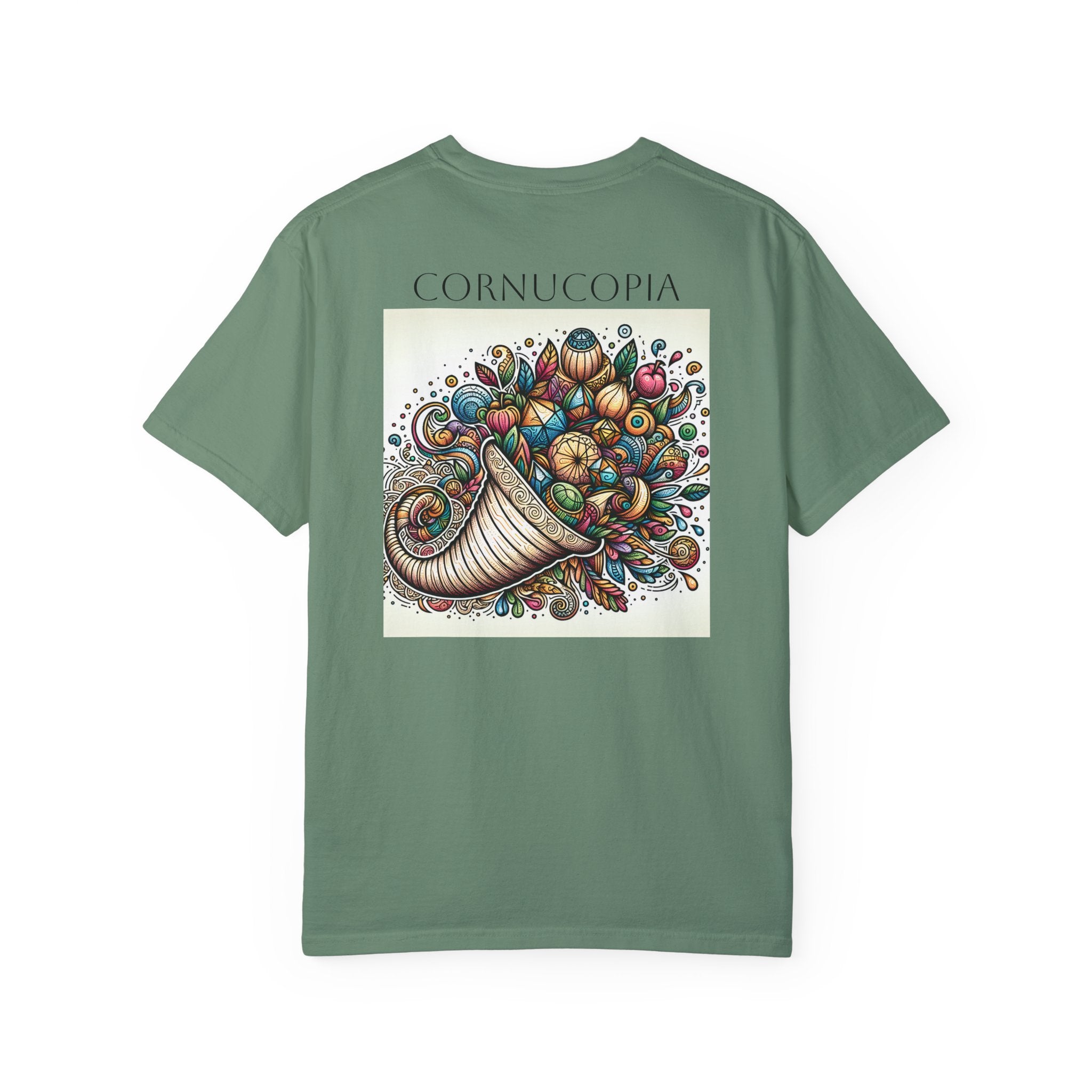 ALACRANCILLO Cornucopia Graphic Unisex T-Shirt - Comfort for Thanksgiving and Beyond