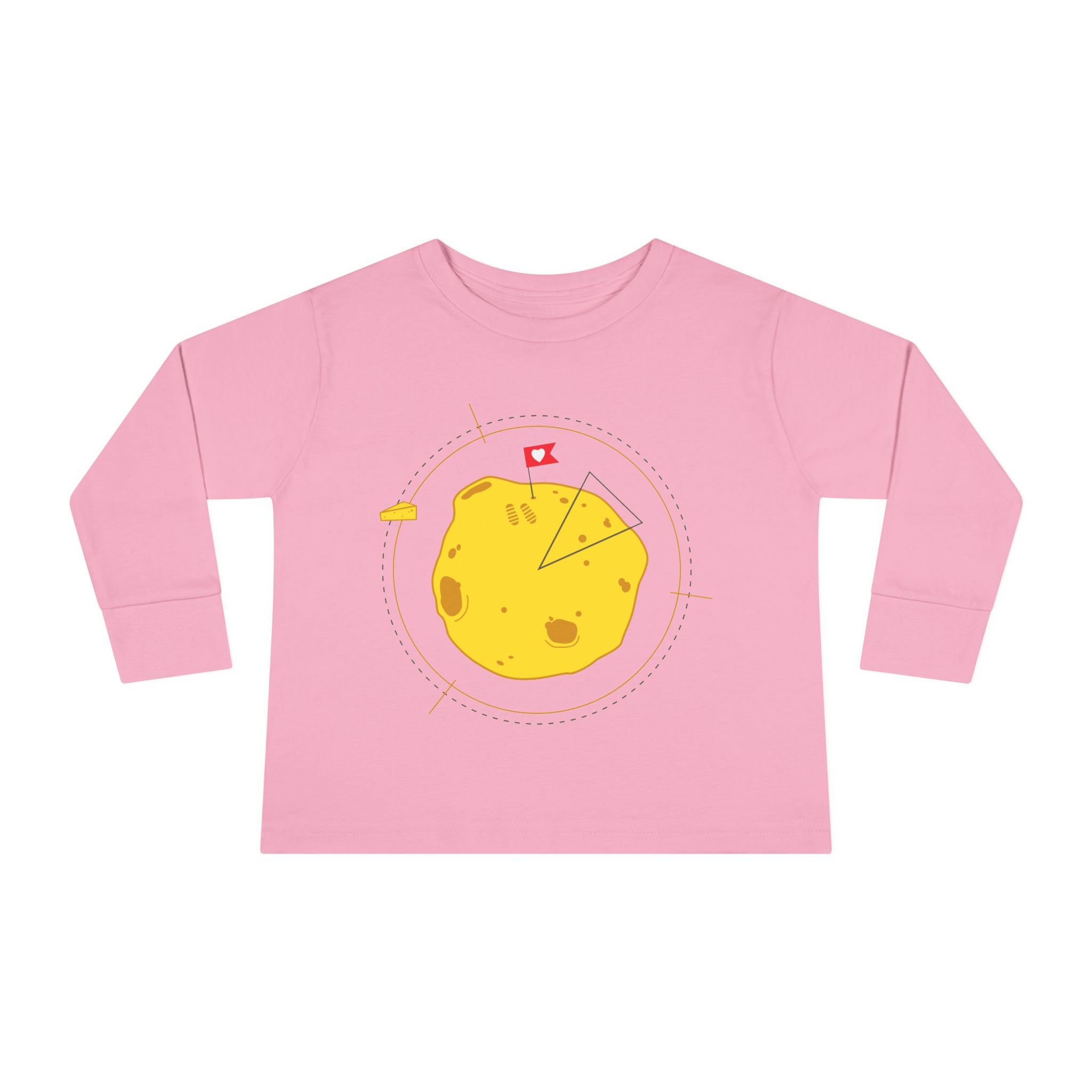 T-shirt à manches longues d'aventurier pour tout-petits - Graphisme de patate mignonne pour enfants.