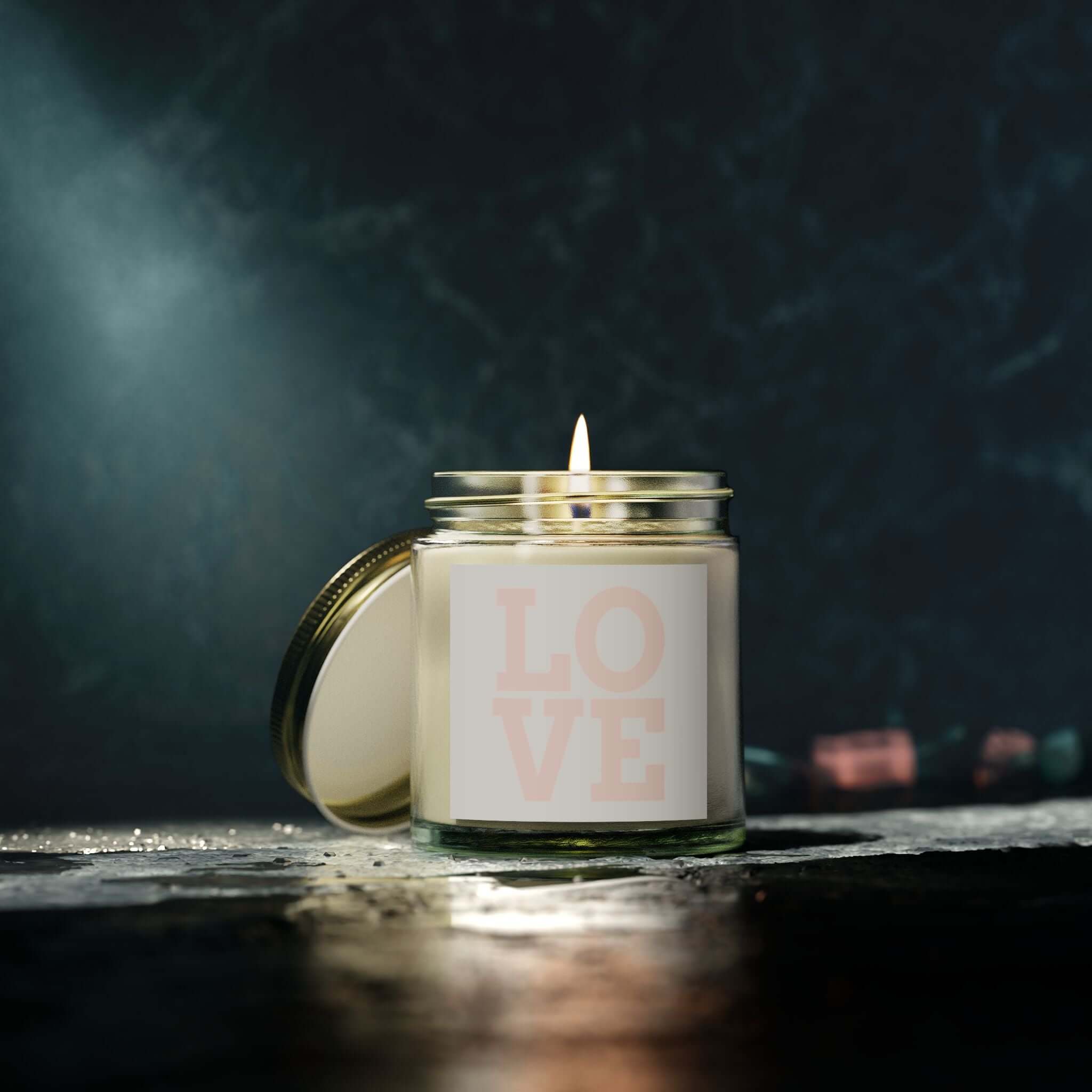 Coconut Apricot Scented Candle – Love Candle for Relaxation and Gifting