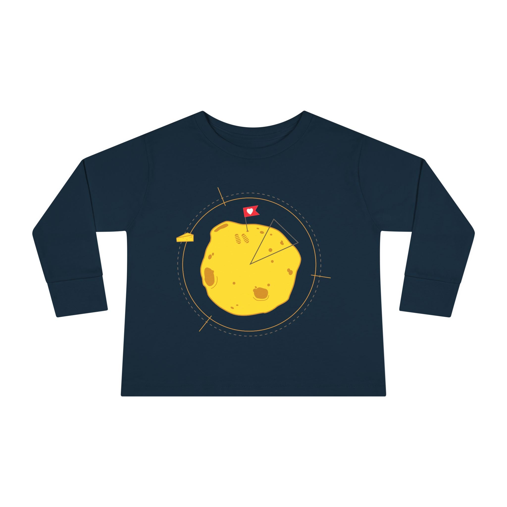 T-shirt à manches longues d'aventurier pour tout-petits - Graphisme de patate mignonne pour enfants.