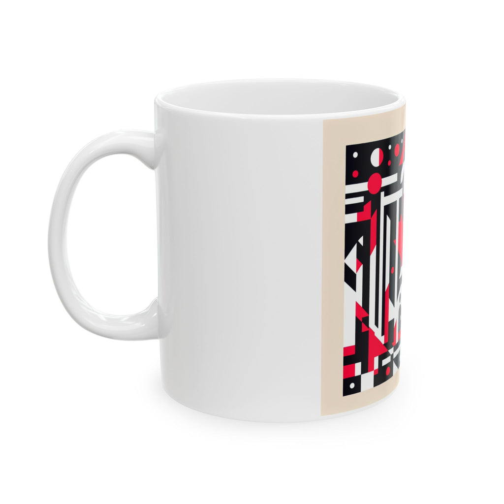 Tasse en céramique inspirée du Canada - 11oz & 15oz - Design de feuille rouge audacieuse