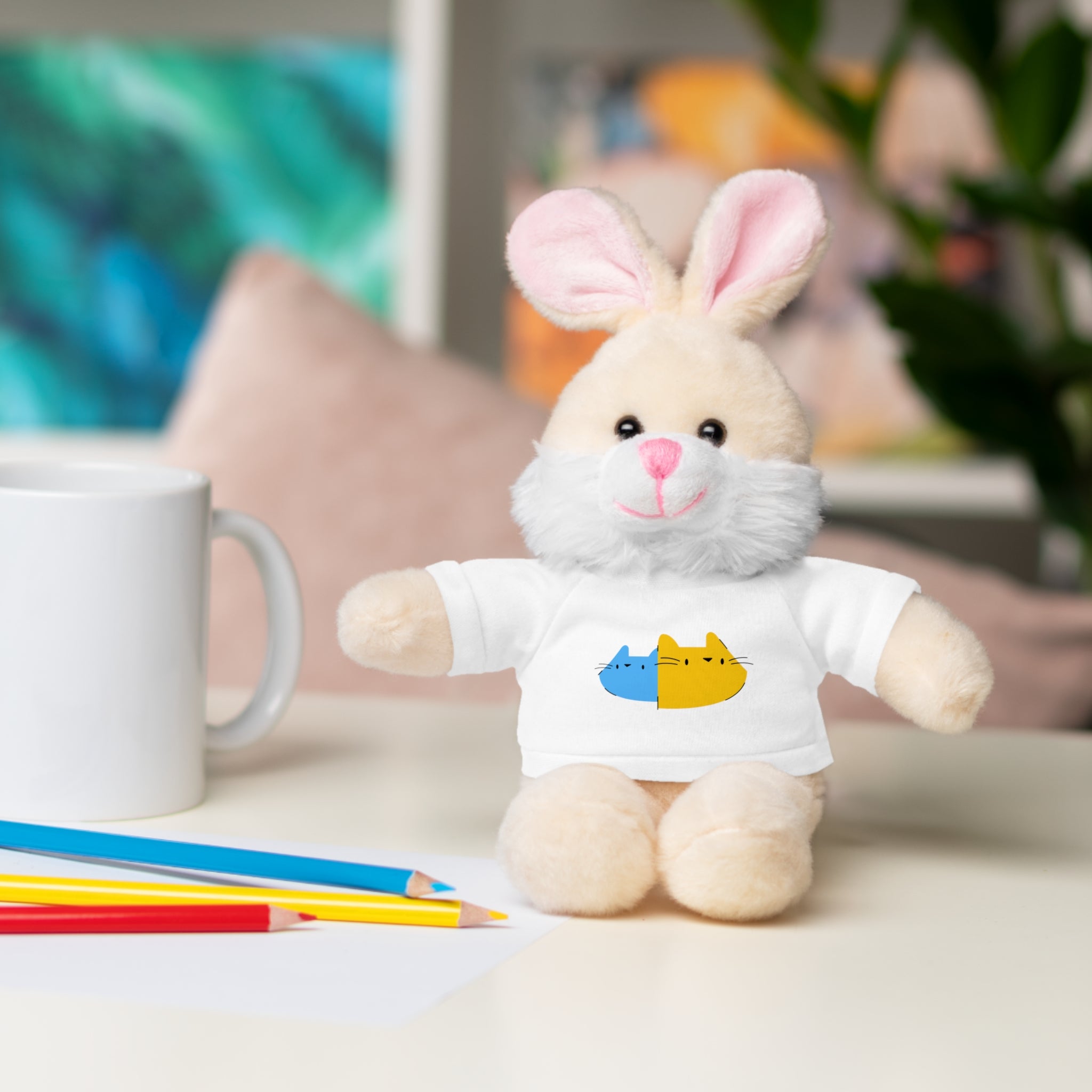 Cute Stuffed Animal with Personalized Tee - Perfect Gift for Kids!