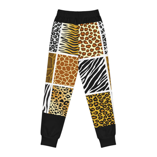 Trendy Youth Animal Print Joggers - Wild Safari Theme