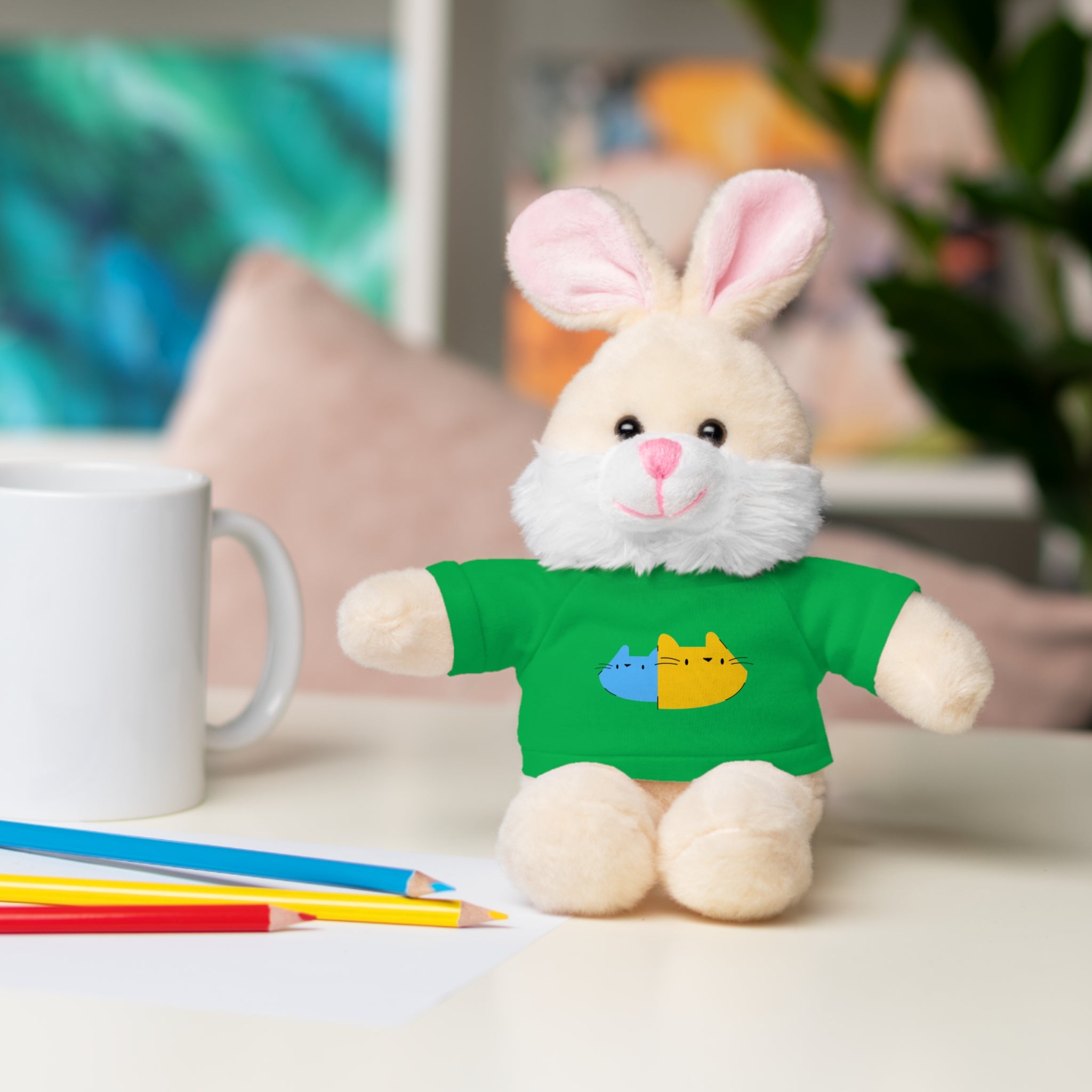 Cute Stuffed Animal with Personalized Tee - Perfect Gift for Kids!