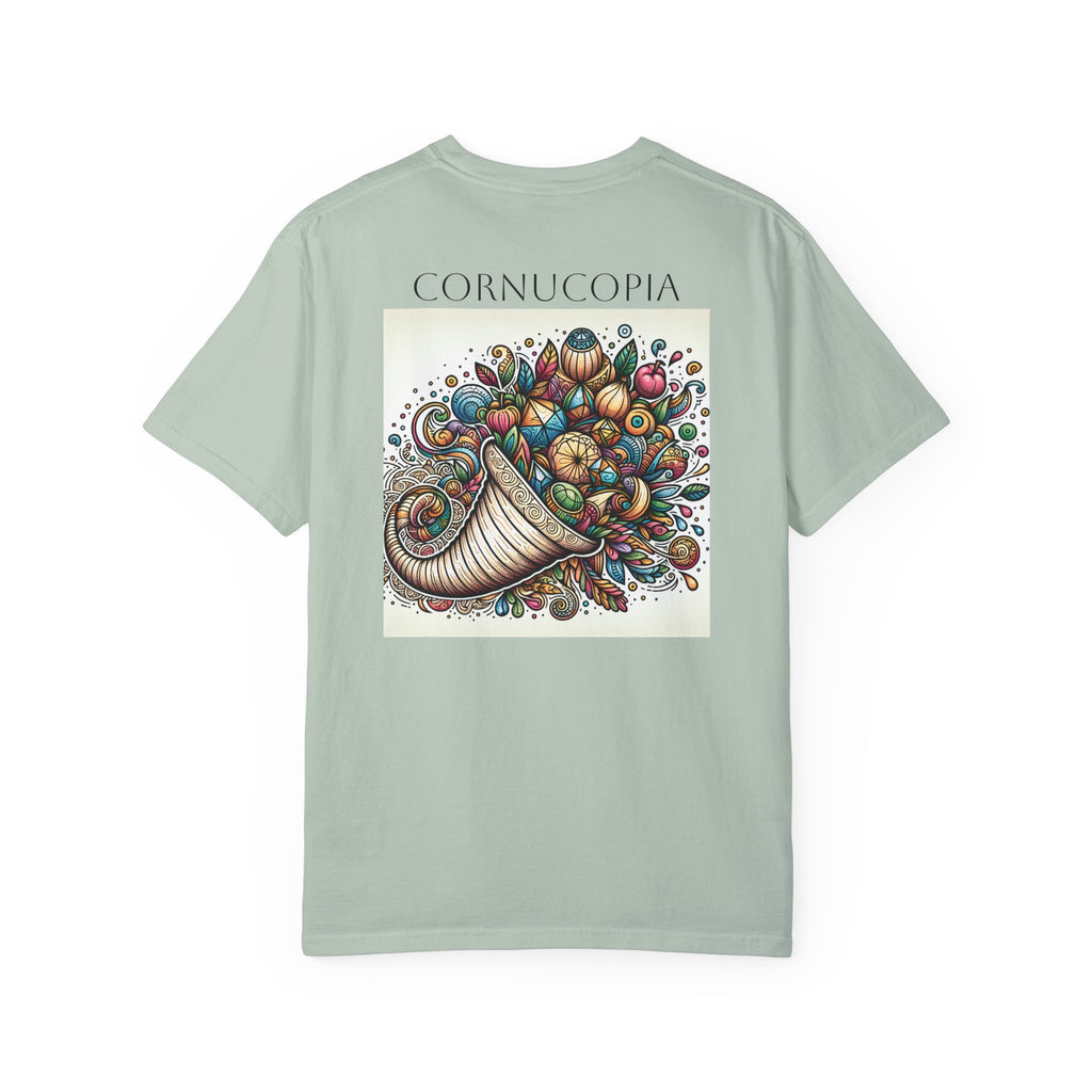 ALACRANCILLO Cornucopia Graphic Unisex T-Shirt - Comfort for Thanksgiving and Beyond