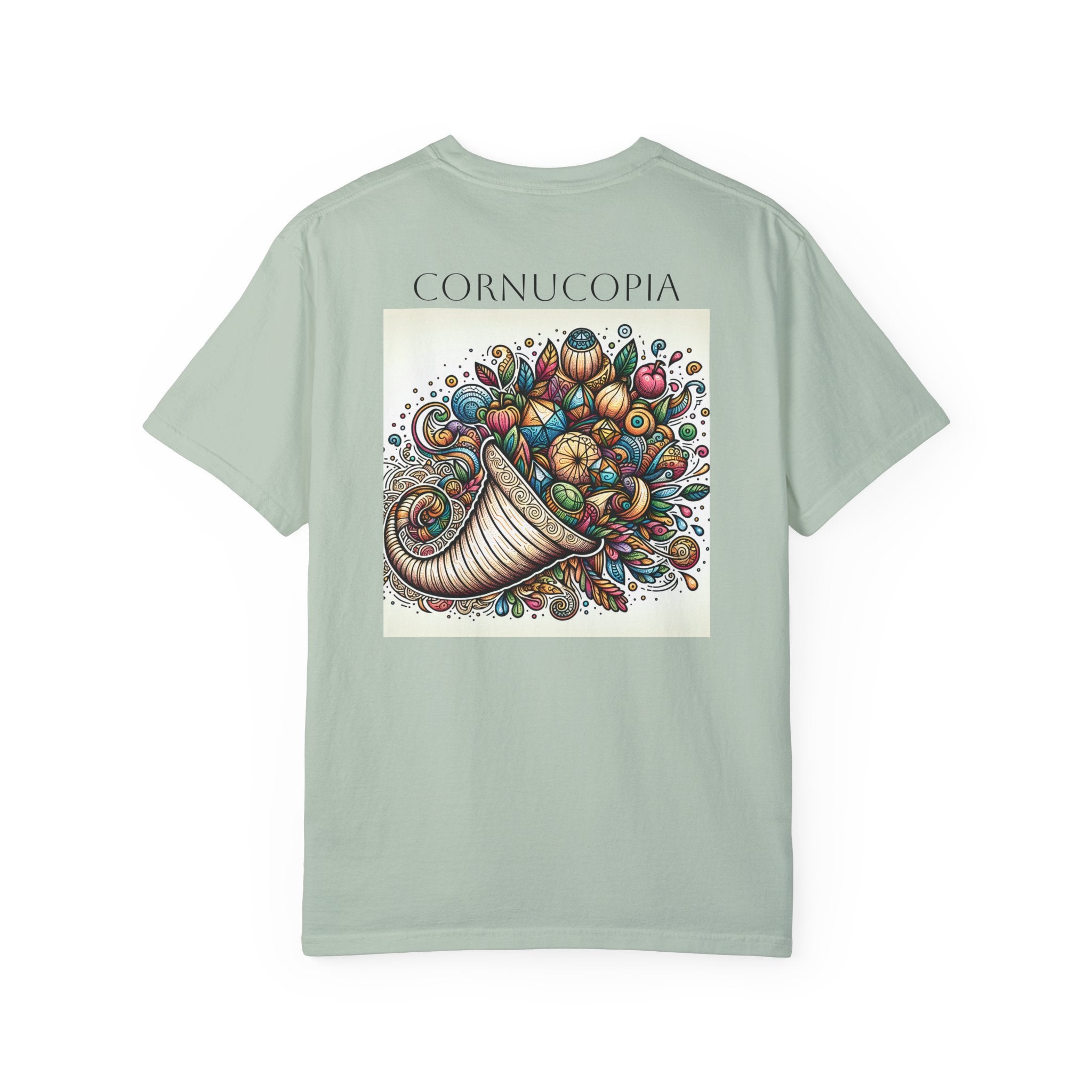 ALACRANCILLO Cornucopia Graphic Unisex T-Shirt - Comfort for Thanksgiving and Beyond