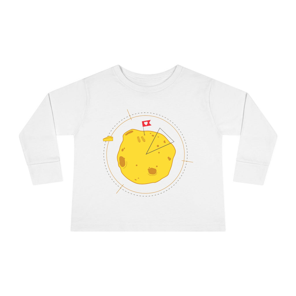 T-shirt à manches longues d'aventurier pour tout-petits - Graphisme de patate mignonne pour enfants.