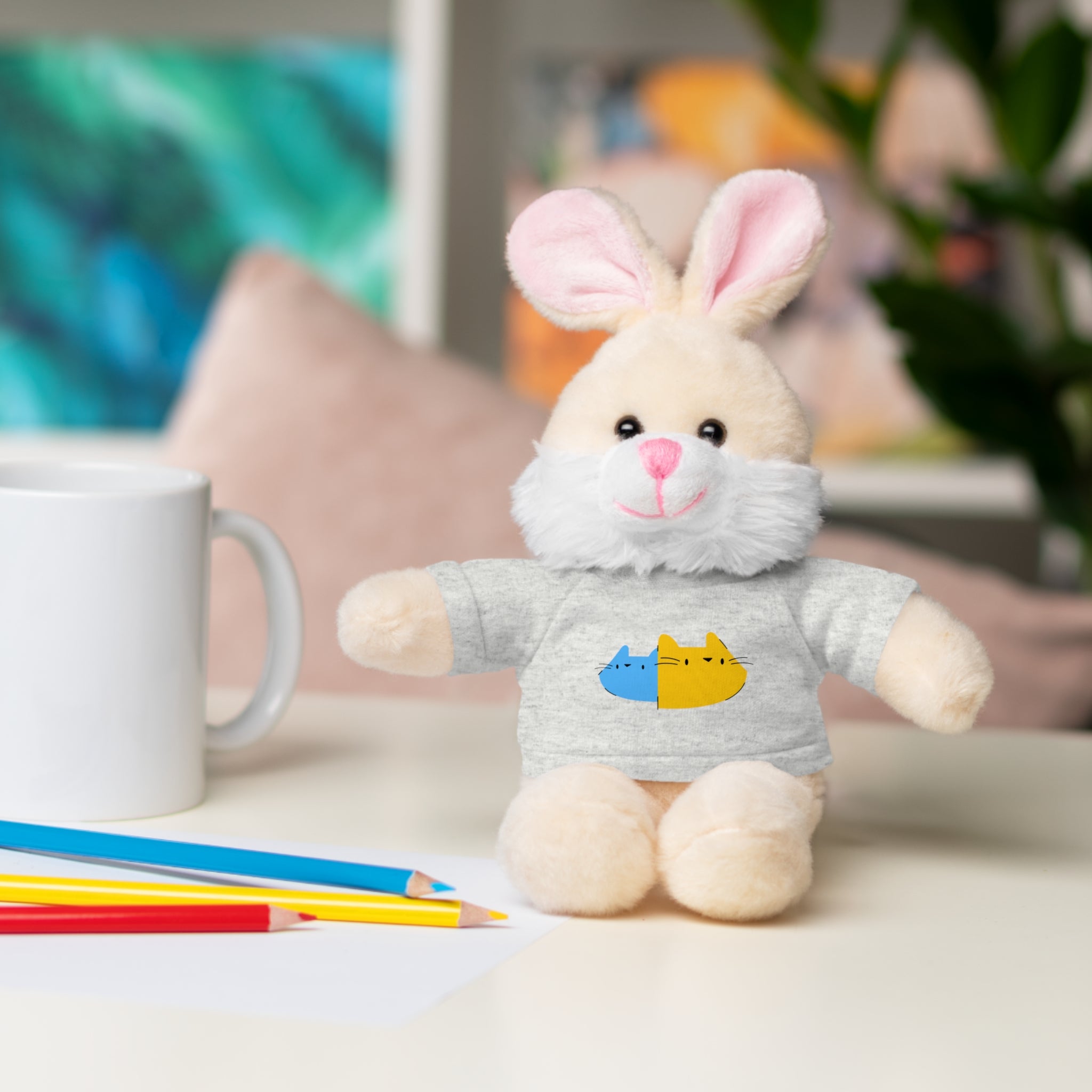 Cute Stuffed Animal with Personalized Tee - Perfect Gift for Kids!