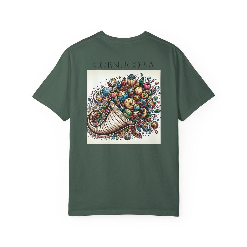 ALACRANCILLO Cornucopia Graphic Unisex T-Shirt - Comfort for Thanksgiving and Beyond