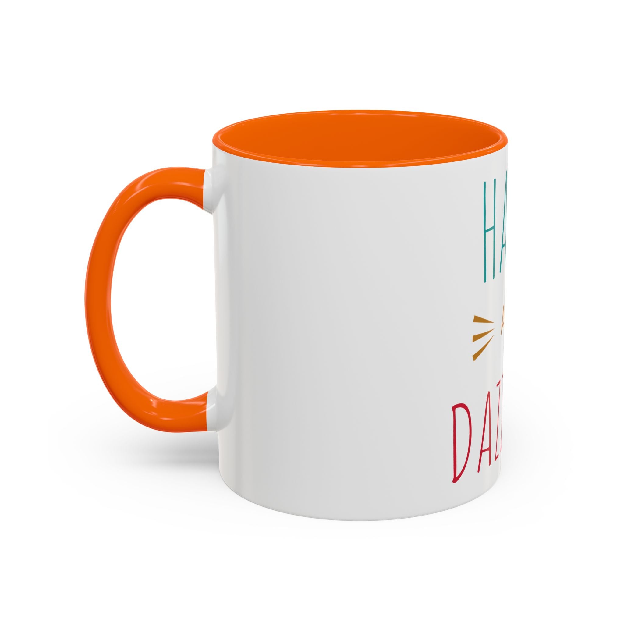 Tasse à café joyeuse éblouissante - Tasse accent de 11 oz et 15 oz pour des matins ensoleillés