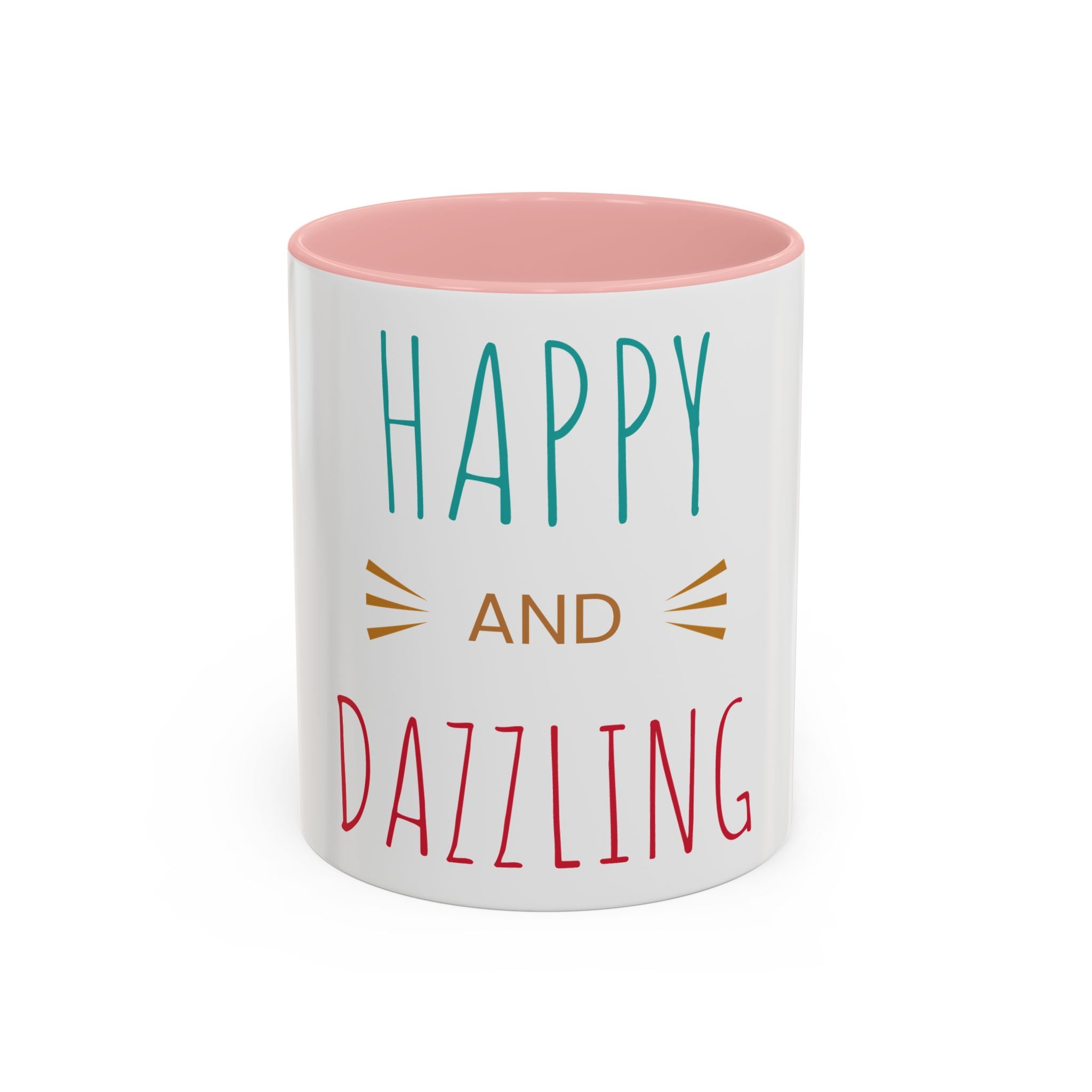 Tasse à café joyeuse éblouissante - Tasse accent de 11 oz et 15 oz pour des matins ensoleillés