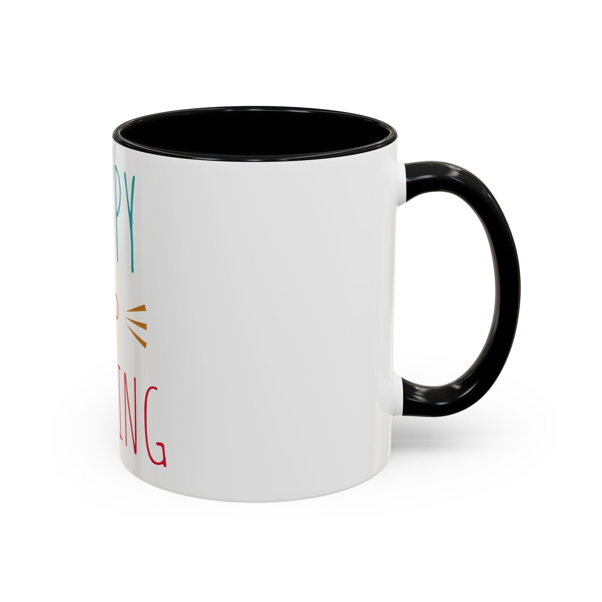 Tasse à café joyeuse éblouissante - Tasse accent de 11 oz et 15 oz pour des matins ensoleillés