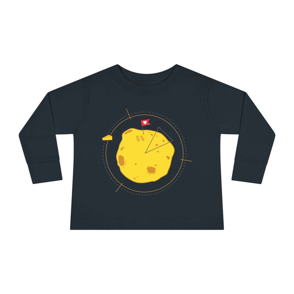 T-shirt à manches longues d'aventurier pour tout-petits - Graphisme de patate mignonne pour enfants.