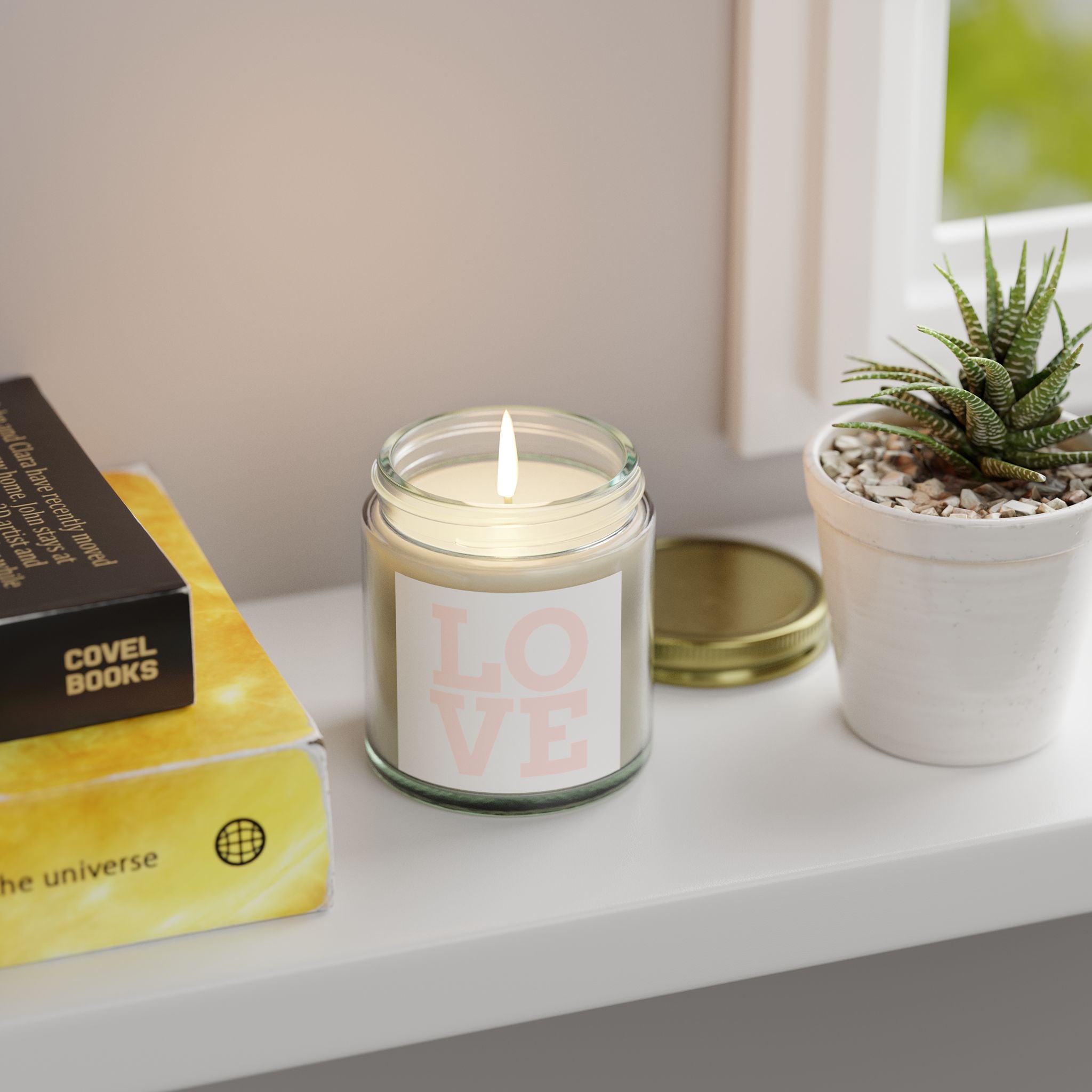Coconut Apricot Scented Candle – Love Candle for Relaxation and Gifting