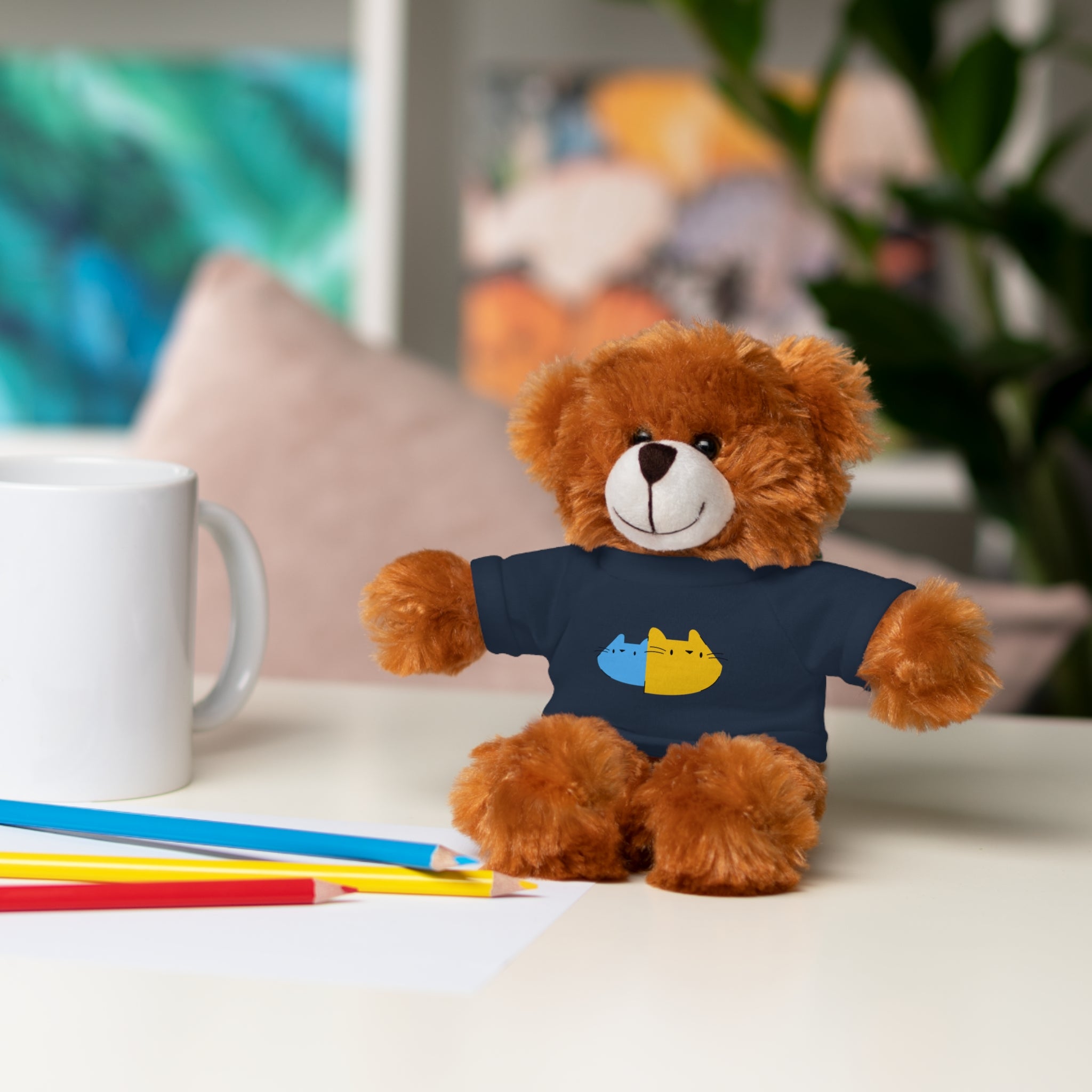 Cute Stuffed Animal with Personalized Tee - Perfect Gift for Kids!