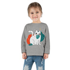 T-shirt à manches longues pour tout-petits inspiré de la nature - Design de fougère écologique.