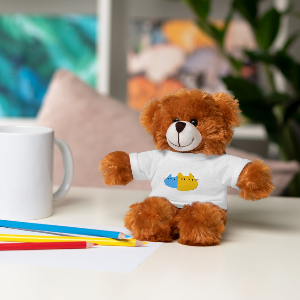Cute Stuffed Animal with Personalized Tee - Perfect Gift for Kids!