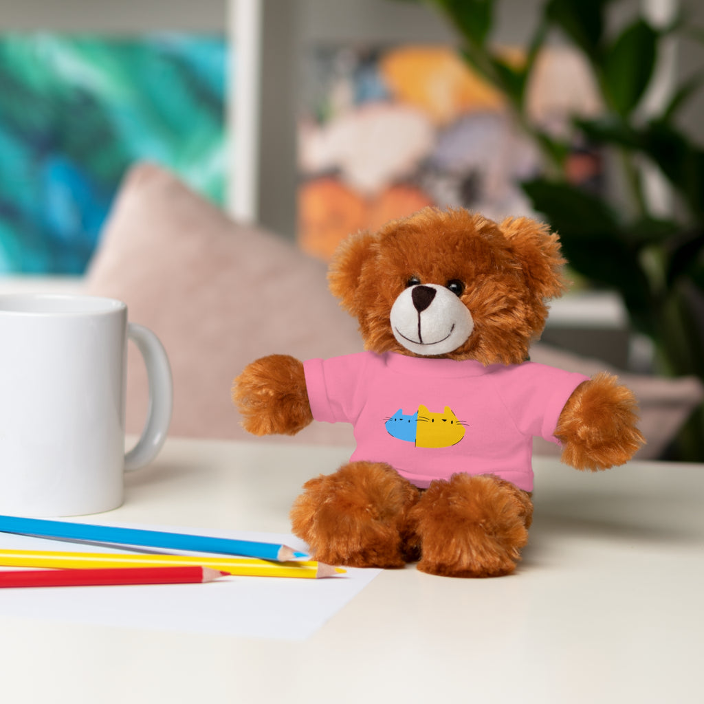 Cute Stuffed Animal with Personalized Tee - Perfect Gift for Kids!