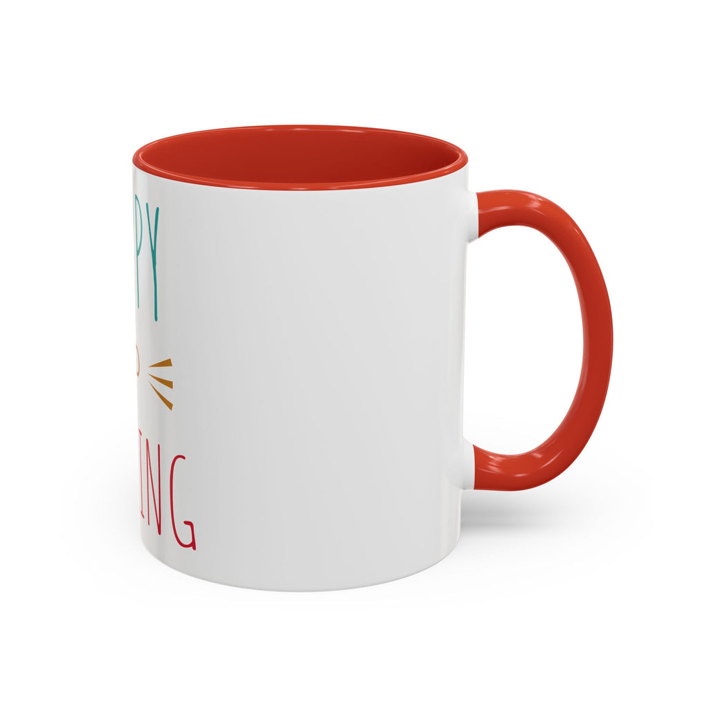 Tasse à café joyeuse éblouissante - Tasse accent de 11 oz et 15 oz pour des matins ensoleillés