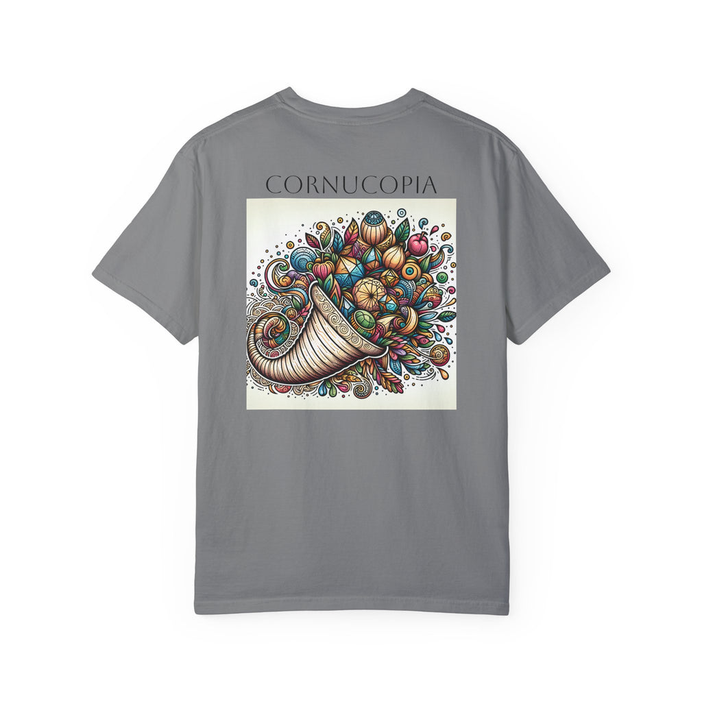 ALACRANCILLO Cornucopia Graphic Unisex T-Shirt - Comfort for Thanksgiving and Beyond