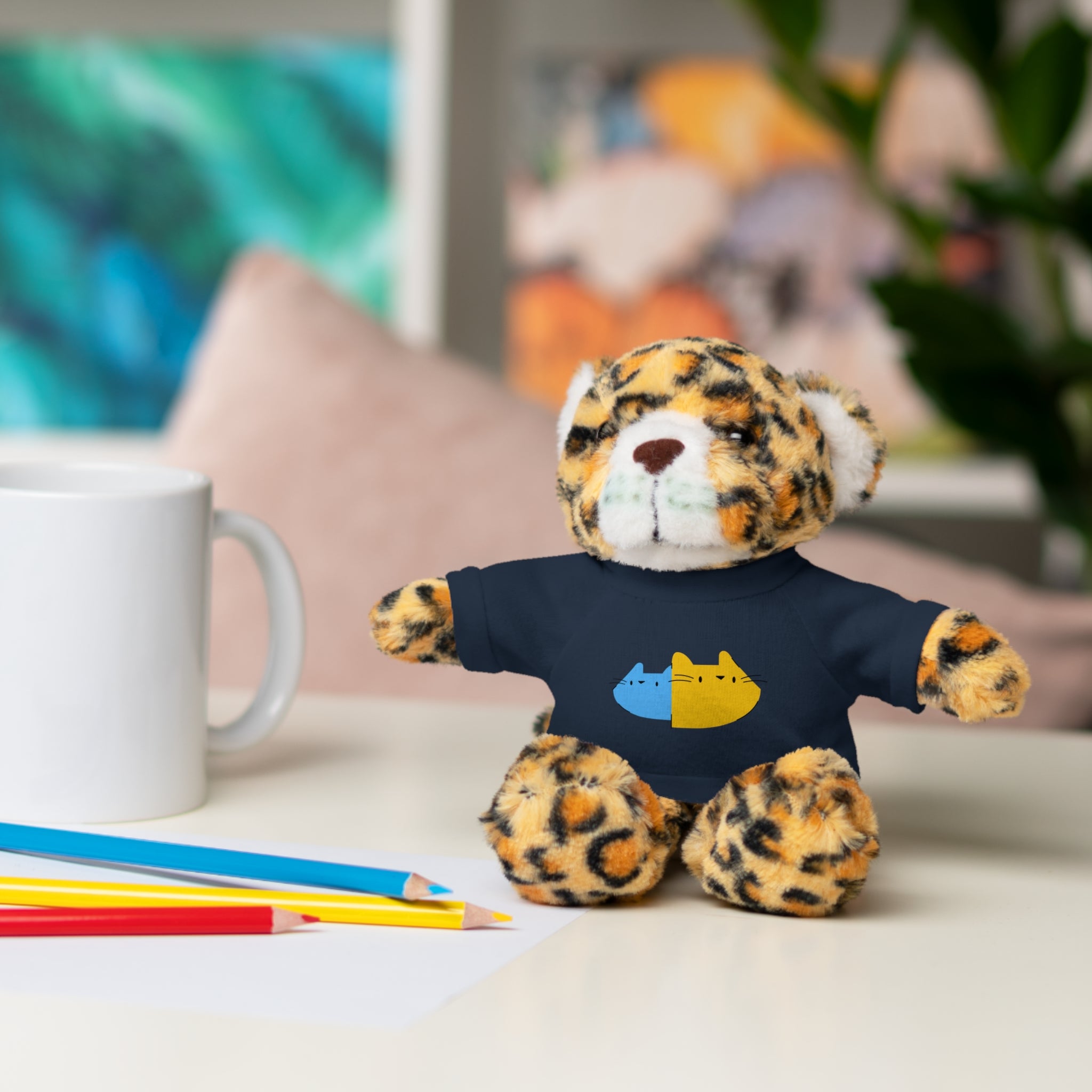 Cute Stuffed Animal with Personalized Tee - Perfect Gift for Kids!
