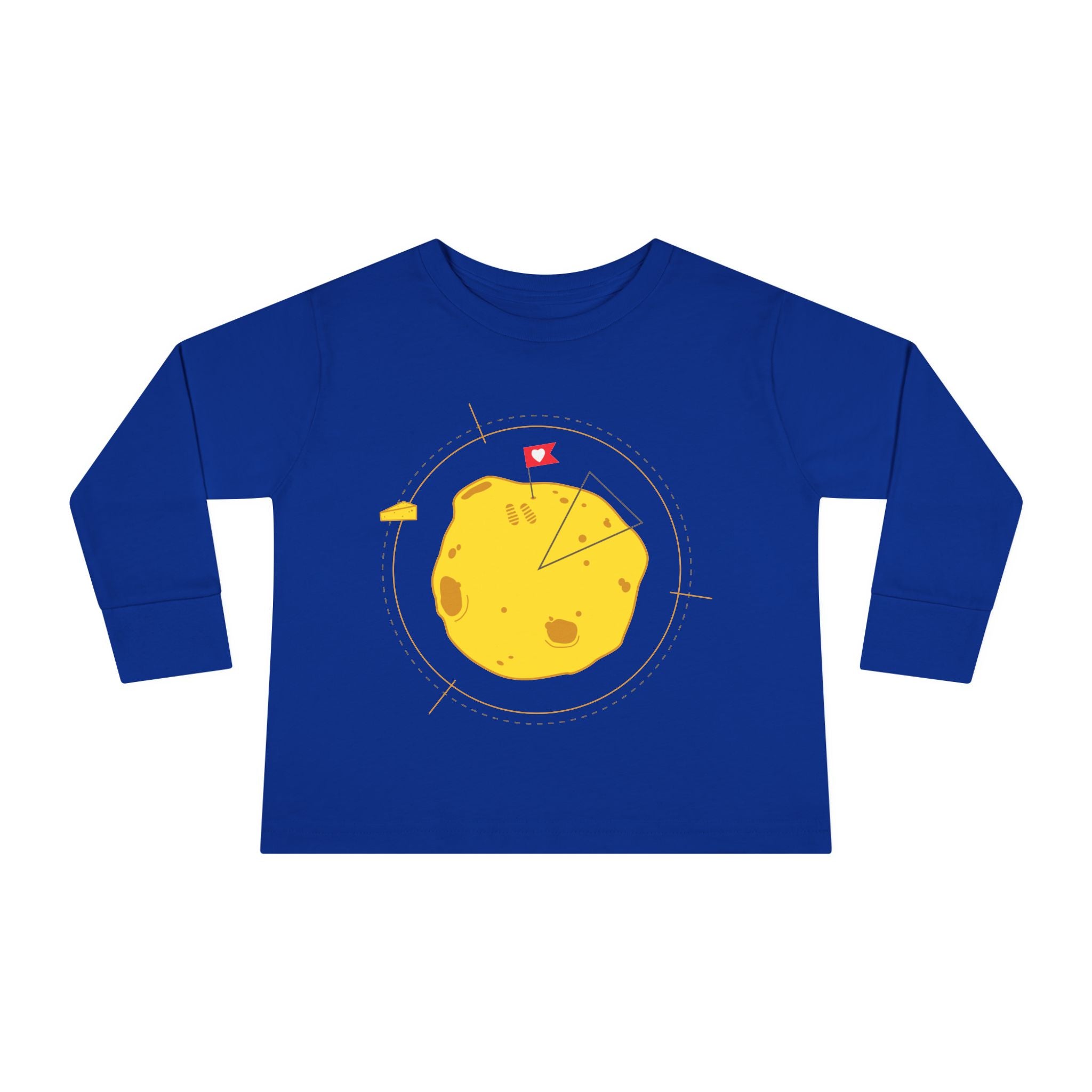 T-shirt à manches longues d'aventurier pour tout-petits - Graphisme de patate mignonne pour enfants.