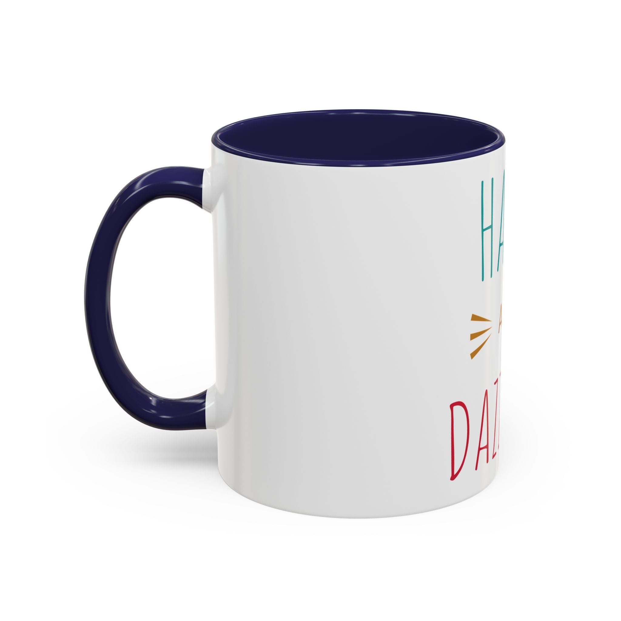 Tasse à café joyeuse éblouissante - Tasse accent de 11 oz et 15 oz pour des matins ensoleillés