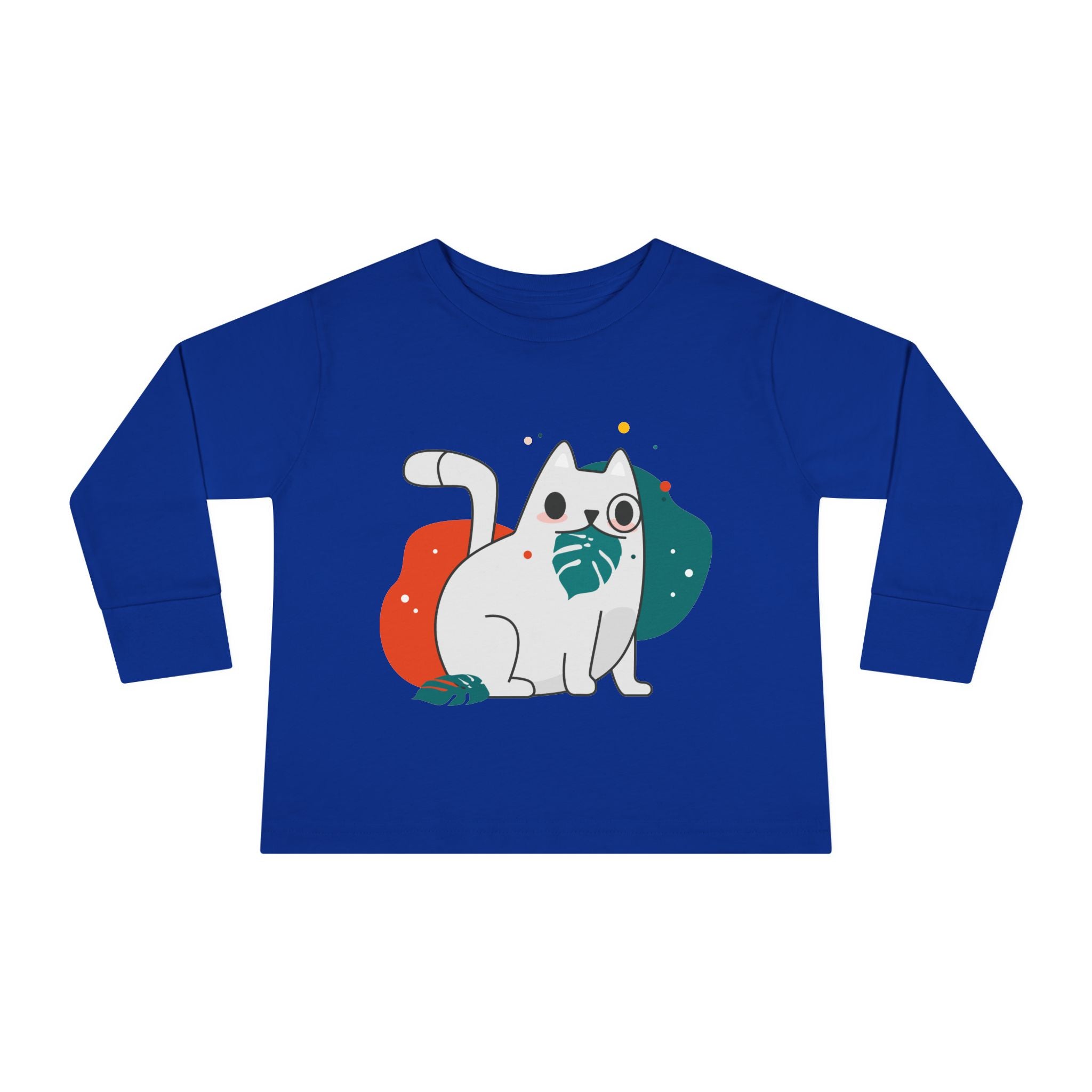 T-shirt à manches longues pour tout-petits inspiré de la nature - Design de fougère écologique.