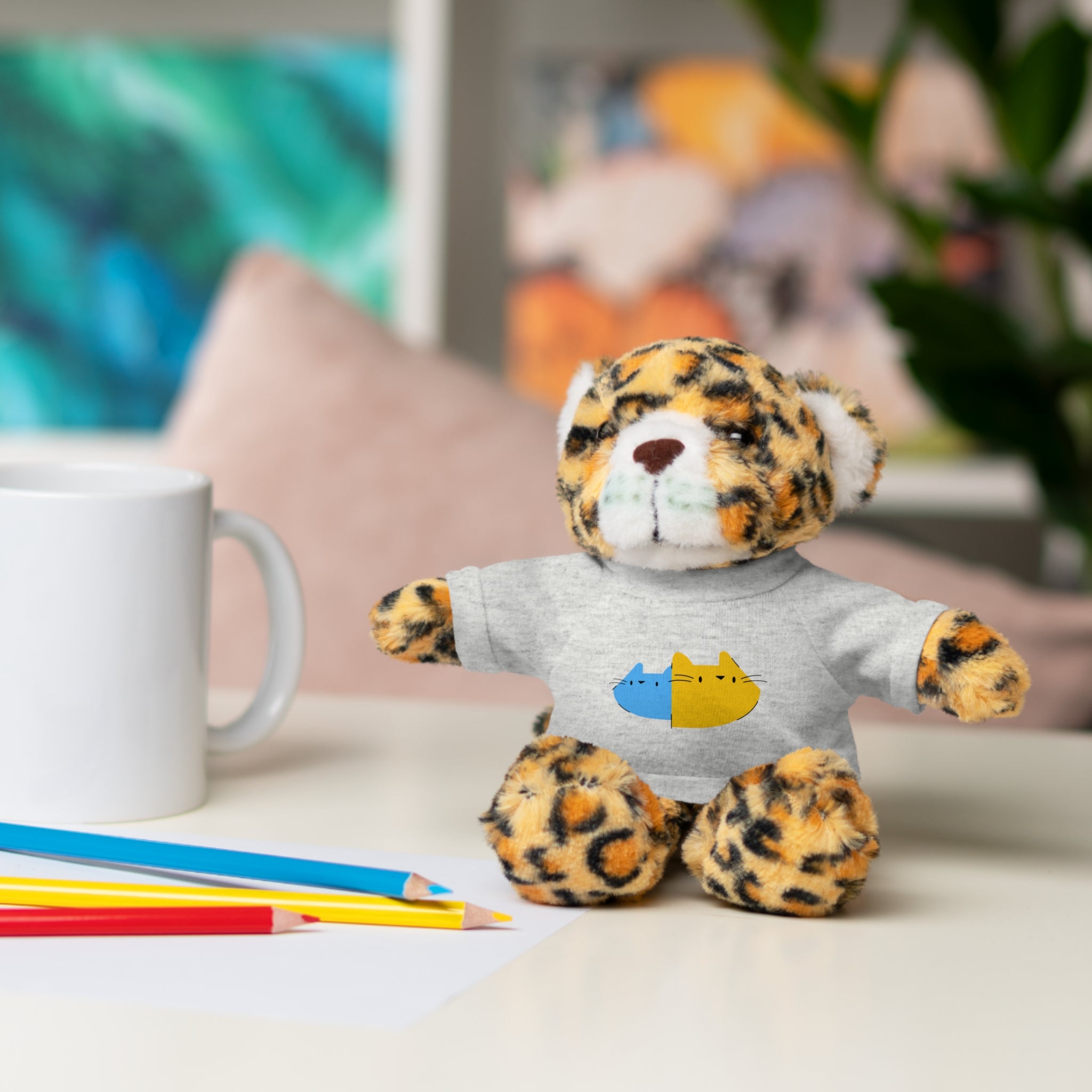 Cute Stuffed Animal with Personalized Tee - Perfect Gift for Kids!
