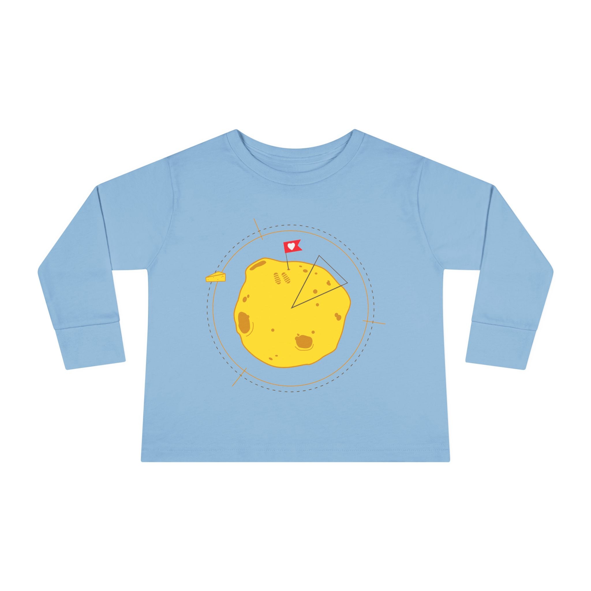 T-shirt à manches longues d'aventurier pour tout-petits - Graphisme de patate mignonne pour enfants.