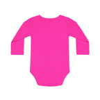 Adorable Cat Design Baby Long-Sleeve Organic Bodysuit - Perfect for Newborns