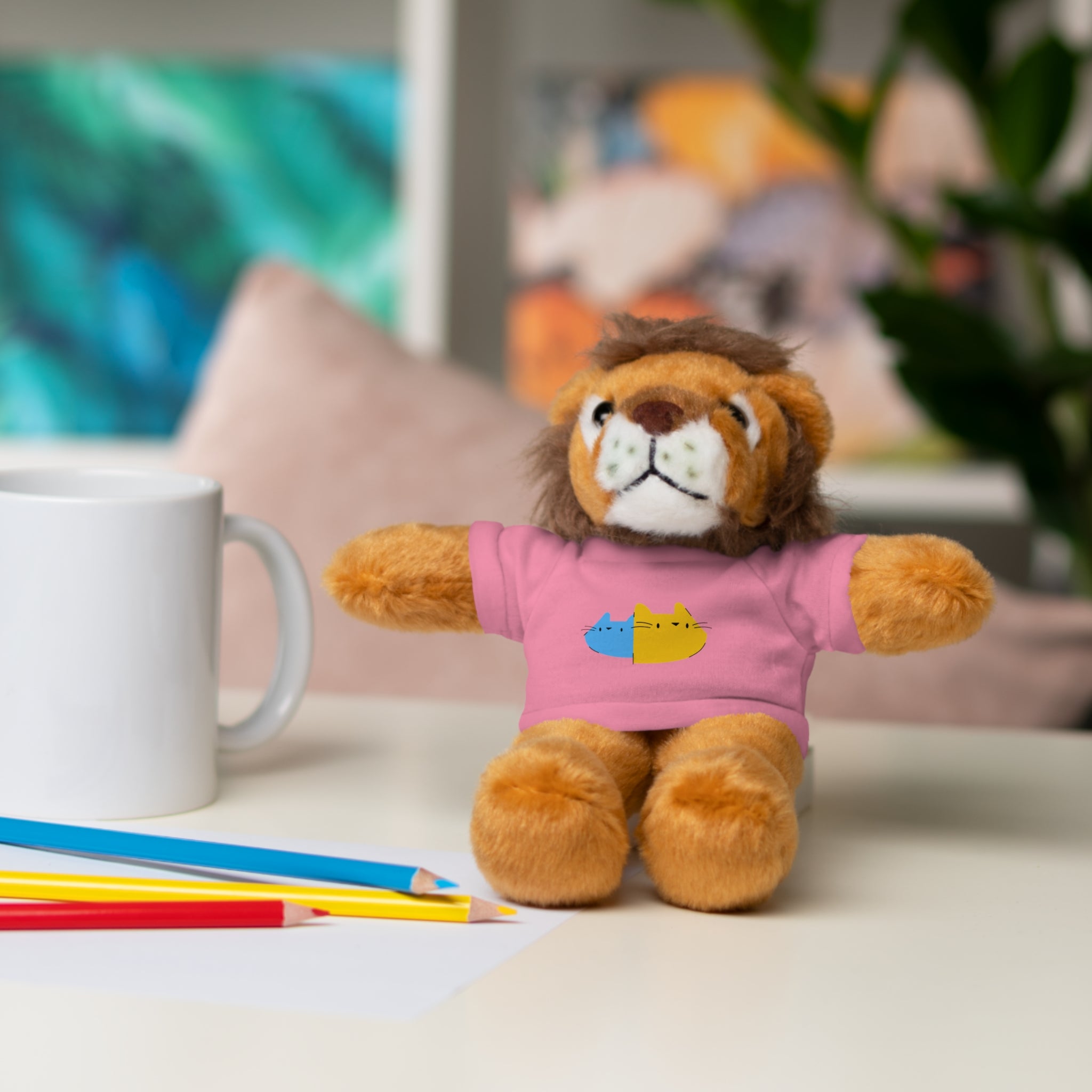 Cute Stuffed Animal with Personalized Tee - Perfect Gift for Kids!