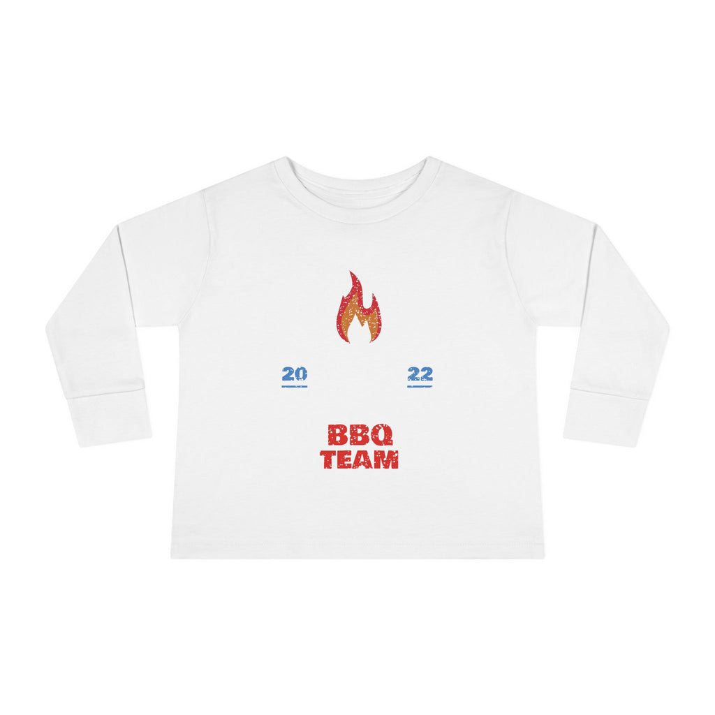 T-shirt à manches longues pour jeunes enfants - Équipe BBQ 2022.