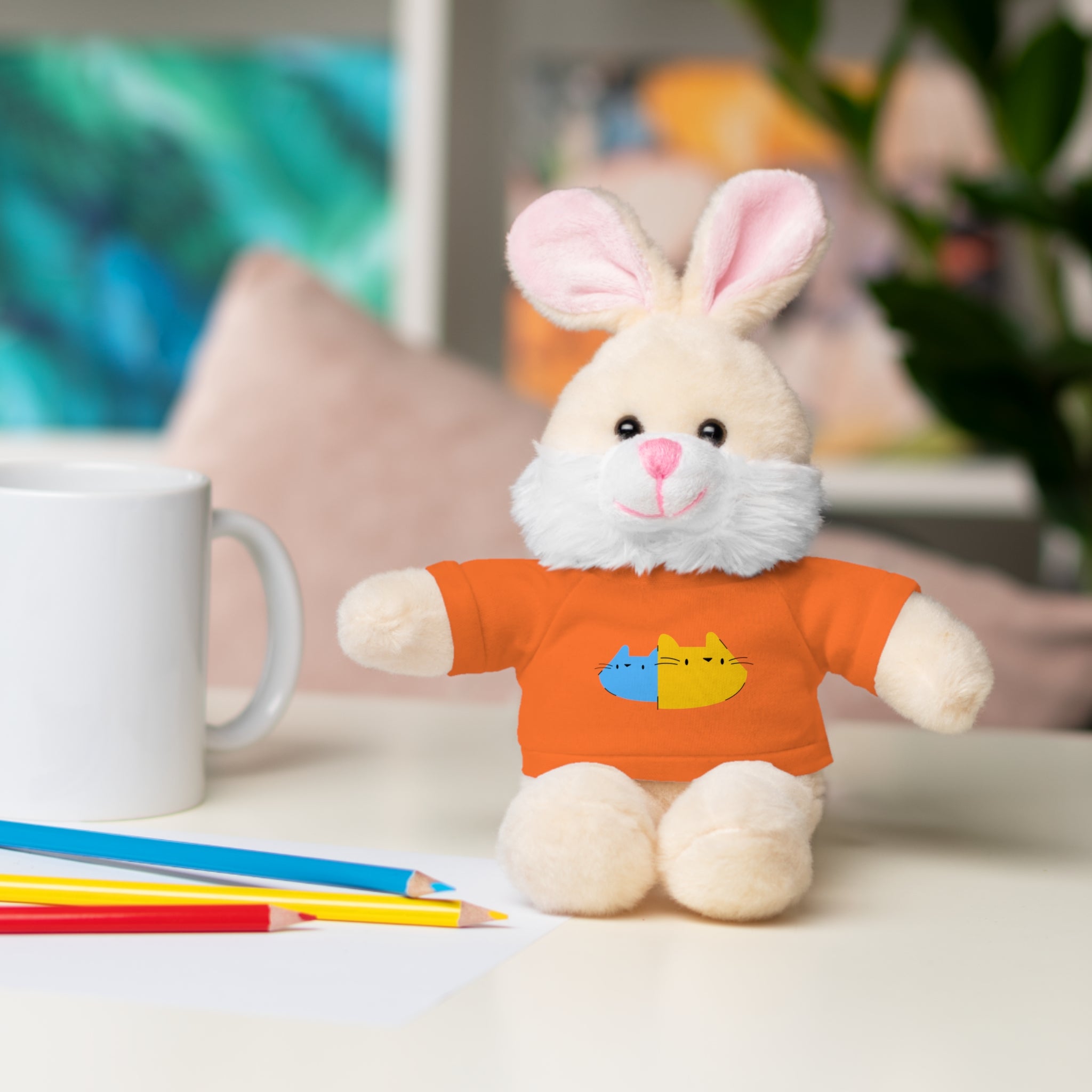 Cute Stuffed Animal with Personalized Tee - Perfect Gift for Kids!