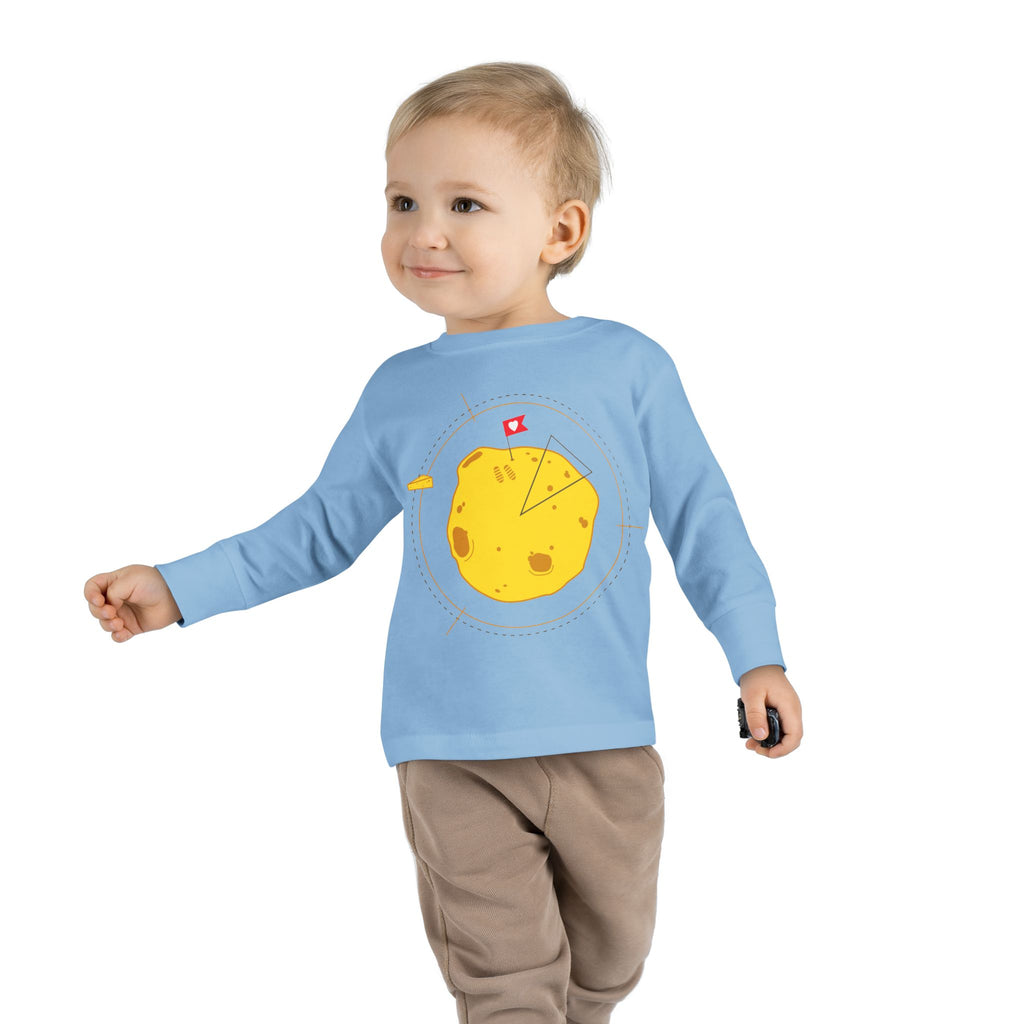 T-shirt à manches longues d'aventurier pour tout-petits - Graphisme de patate mignonne pour enfants.