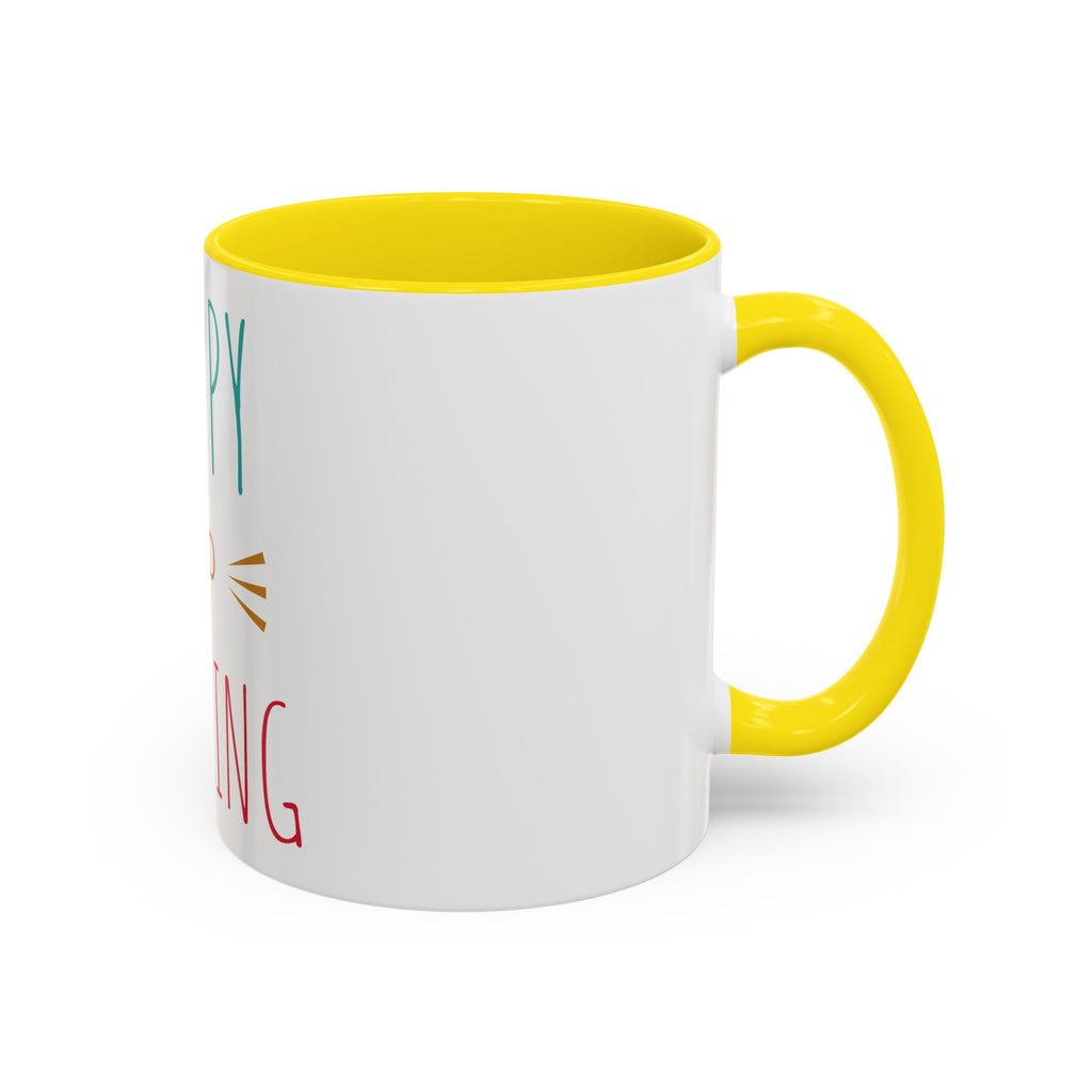 Tasse à café joyeuse éblouissante - Tasse accent de 11 oz et 15 oz pour des matins ensoleillés