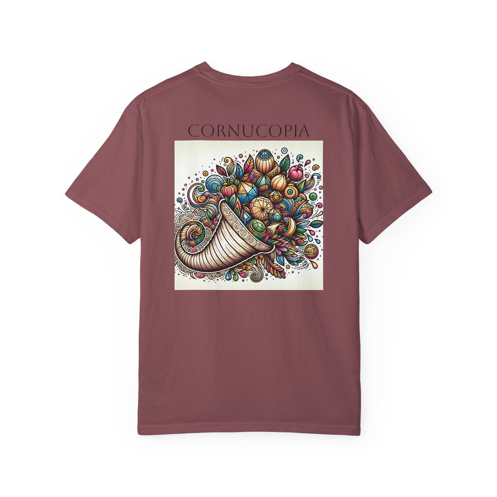 ALACRANCILLO Cornucopia Graphic Unisex T-Shirt - Comfort for Thanksgiving and Beyond