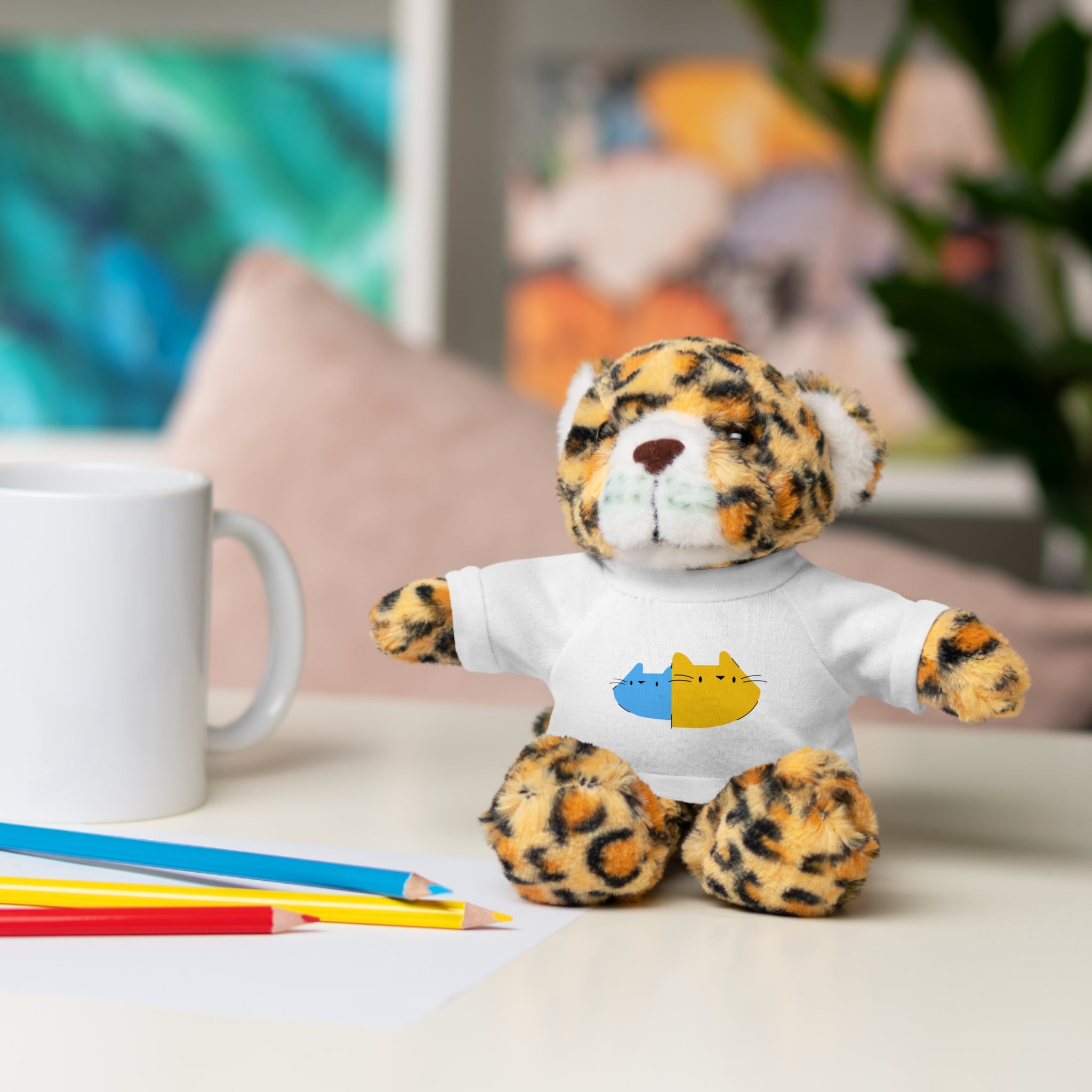Cute Stuffed Animal with Personalized Tee - Perfect Gift for Kids!