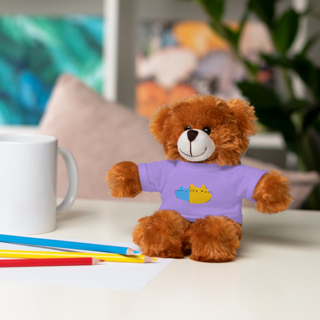 Cute Stuffed Animal with Personalized Tee - Perfect Gift for Kids!