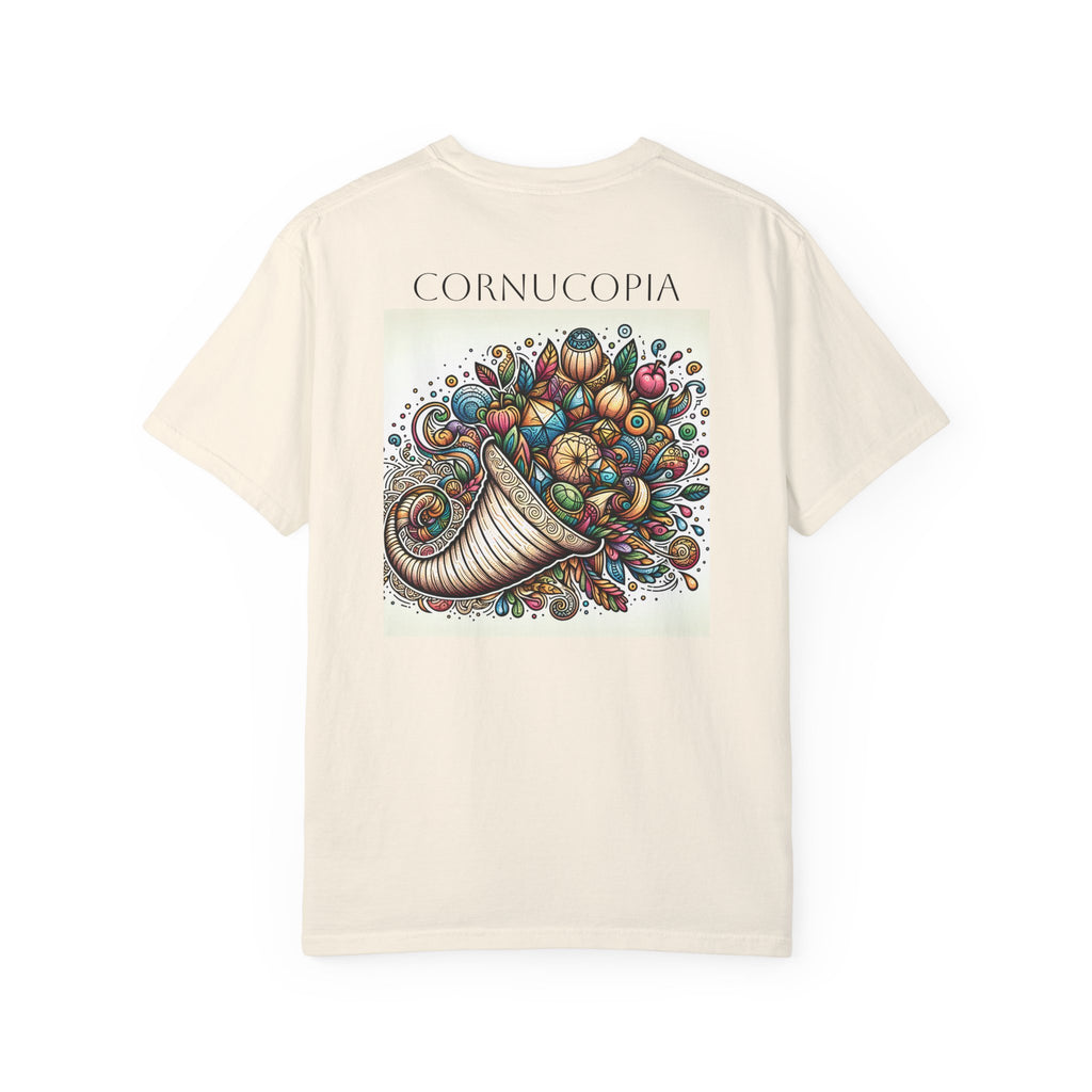 ALACRANCILLO Cornucopia Graphic Unisex T-Shirt - Comfort for Thanksgiving and Beyond