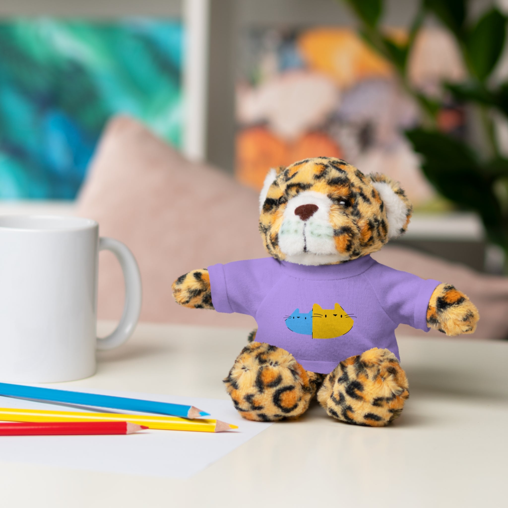 Cute Stuffed Animal with Personalized Tee - Perfect Gift for Kids!