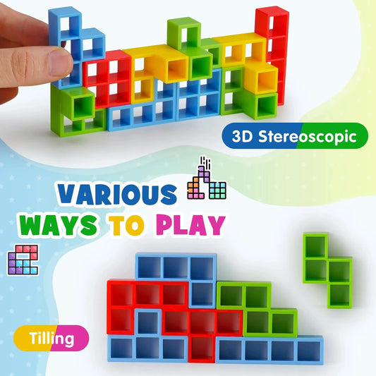 Tetra Tower: Fun Balance Stacking Game for All Ages!