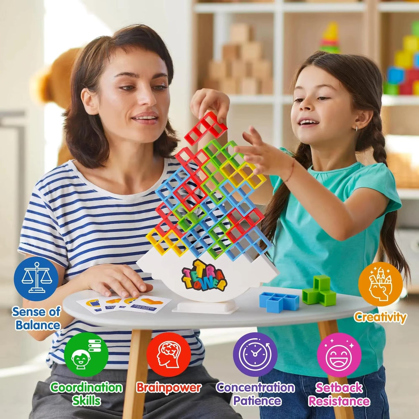 Tetra Tower: Fun Balance Stacking Game for All Ages!