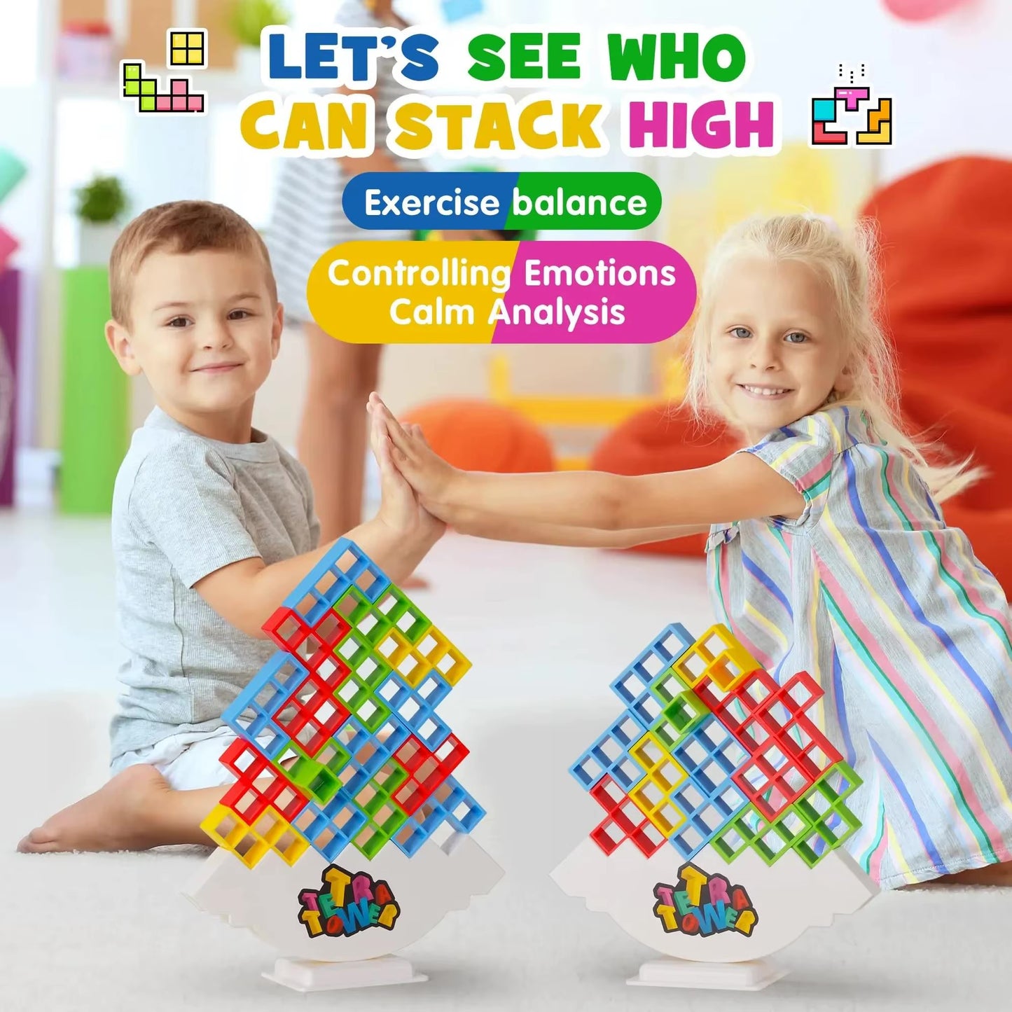 Tetra Tower: Fun Balance Stacking Game for All Ages!