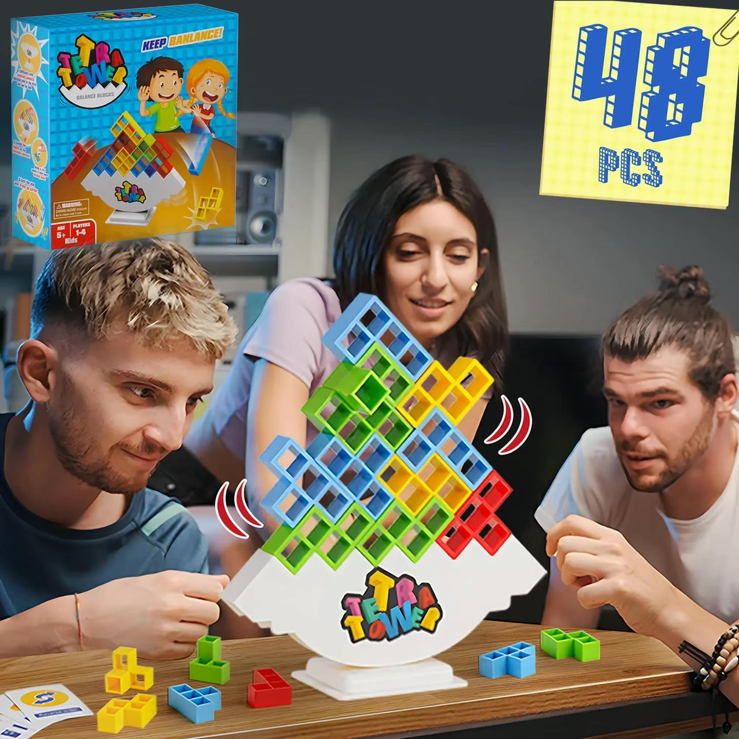 Tetra Tower: Fun Balance Stacking Game for All Ages!